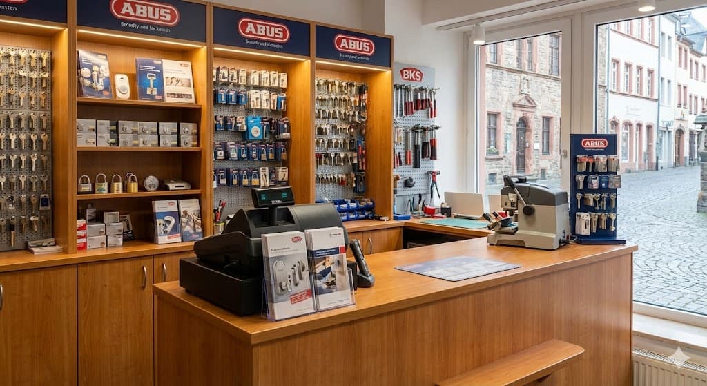 Ladengeschäft Günther Wagner GmbH in der Karl-Marx-Straße Trier – Sicherheitstechnik und Schlüsseldienst